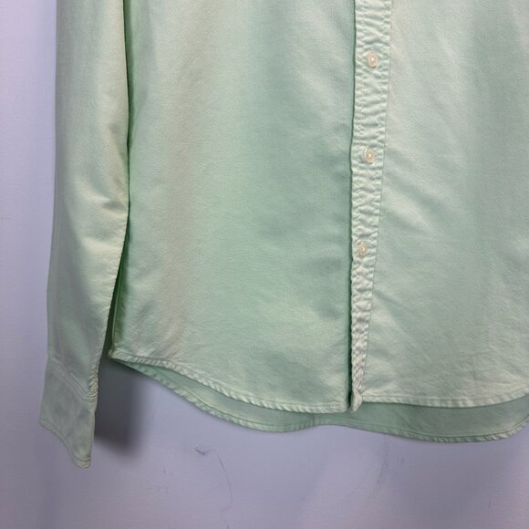 Rugby Ralph Lauren OCBD Button Down Shirt Green Size 2 - Picture 6 of 12